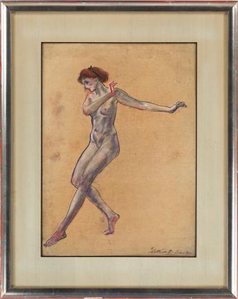 ARTHUR B. DAVIES Nude Model, Dancing.
